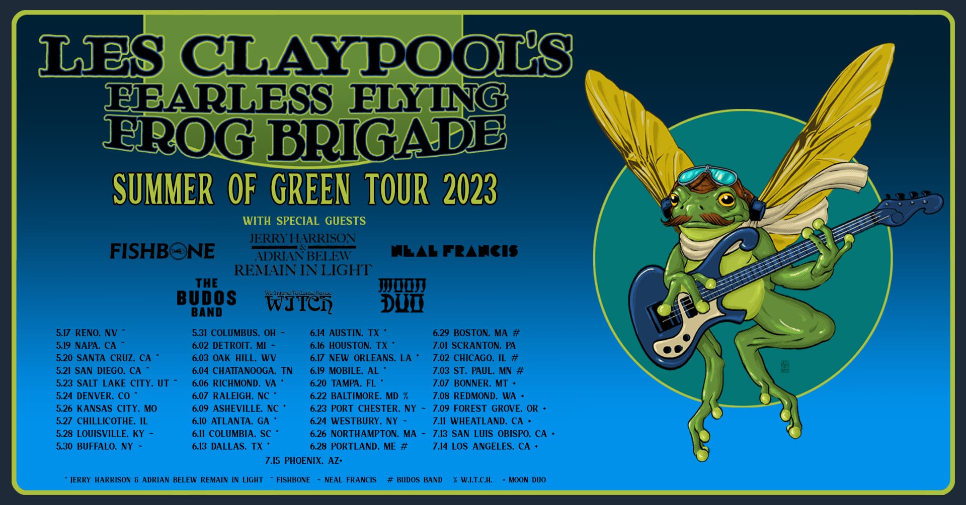 Les Claypool - Fearless Flying Frog Brigade Tour